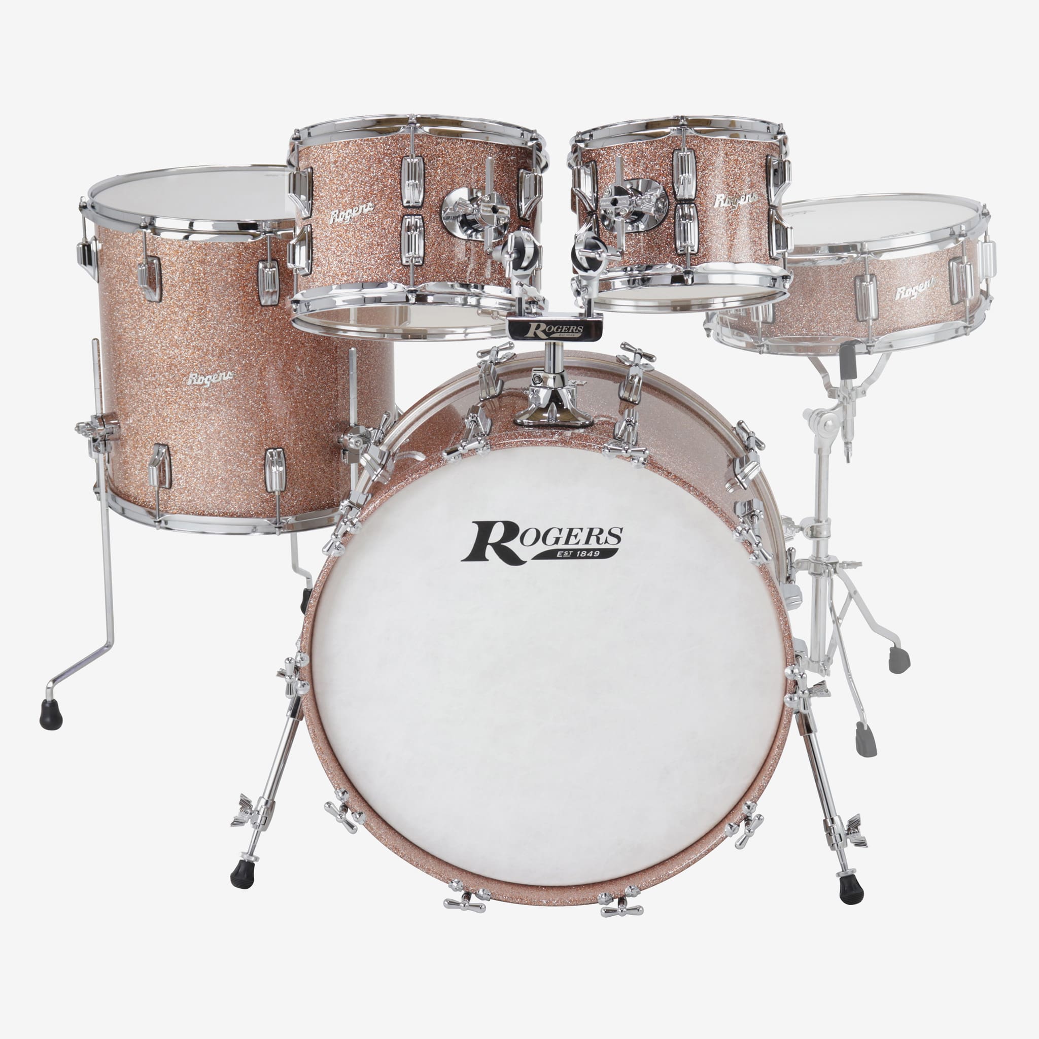 Rogers Batteria Champagne Sparkle LaccaRogers Batteria Champagne Sparkle Lacca  