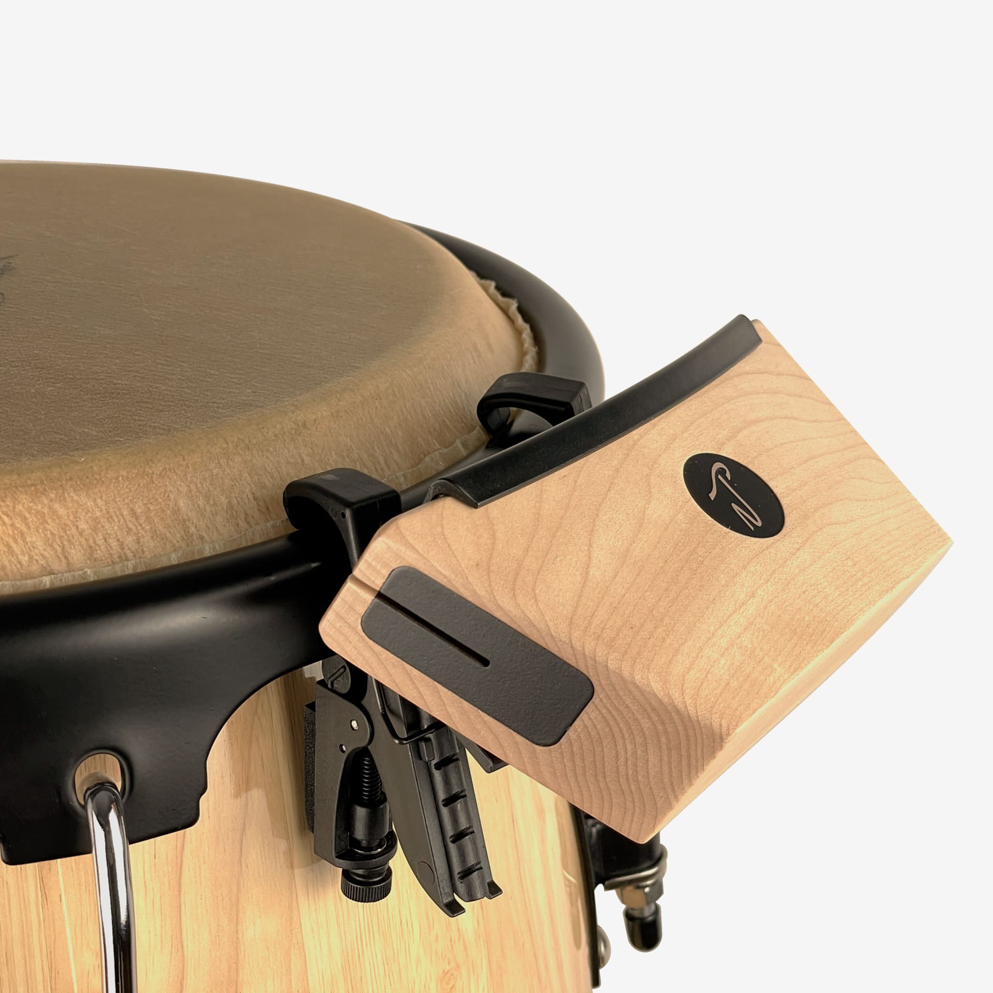 Native Tongue Percussion RhymBlock Drum Hoop Mounted Woodblock