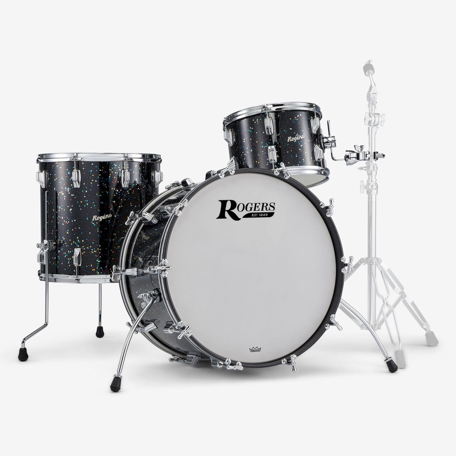 Rogers Drums Mardi Gras Lacquer Cleveland 3-Piece Shell Pack | Big