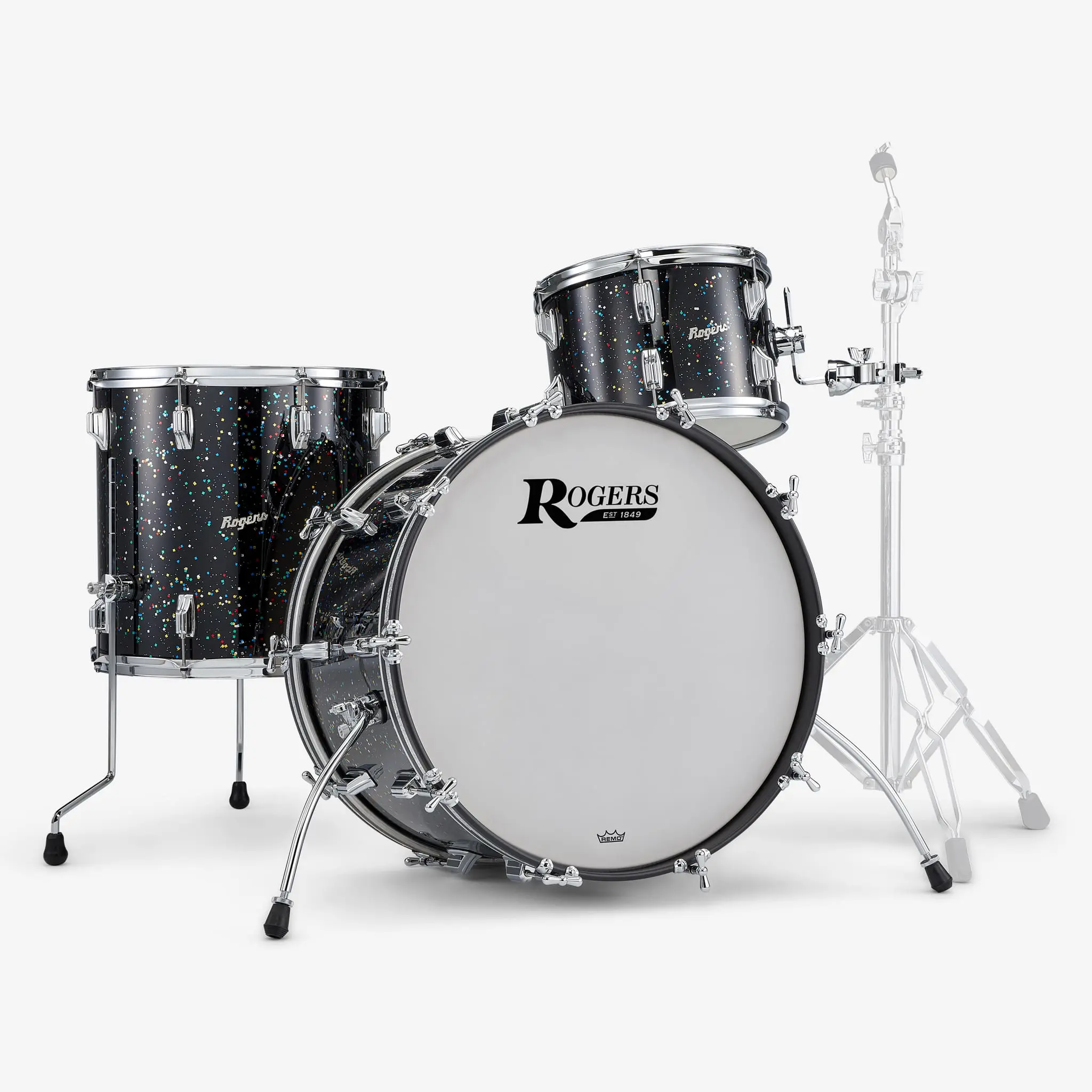 Rogers Drums Mardi Gras Lacquer Cleveland 3-Piece Shell Pack | Big