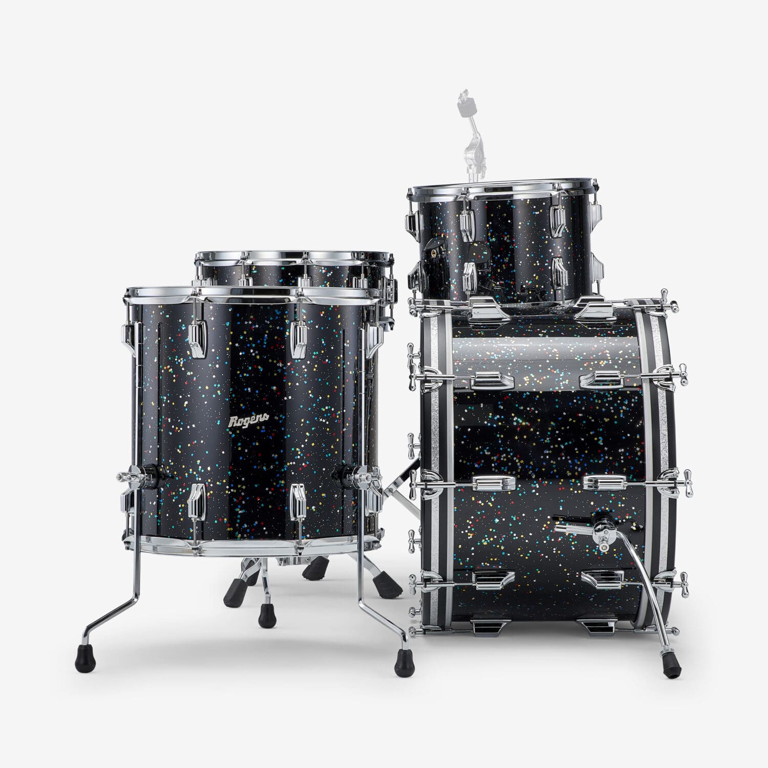 Rogers Drums Mardi Gras Lacquer Cleveland 3-Piece Shell Pack | Big