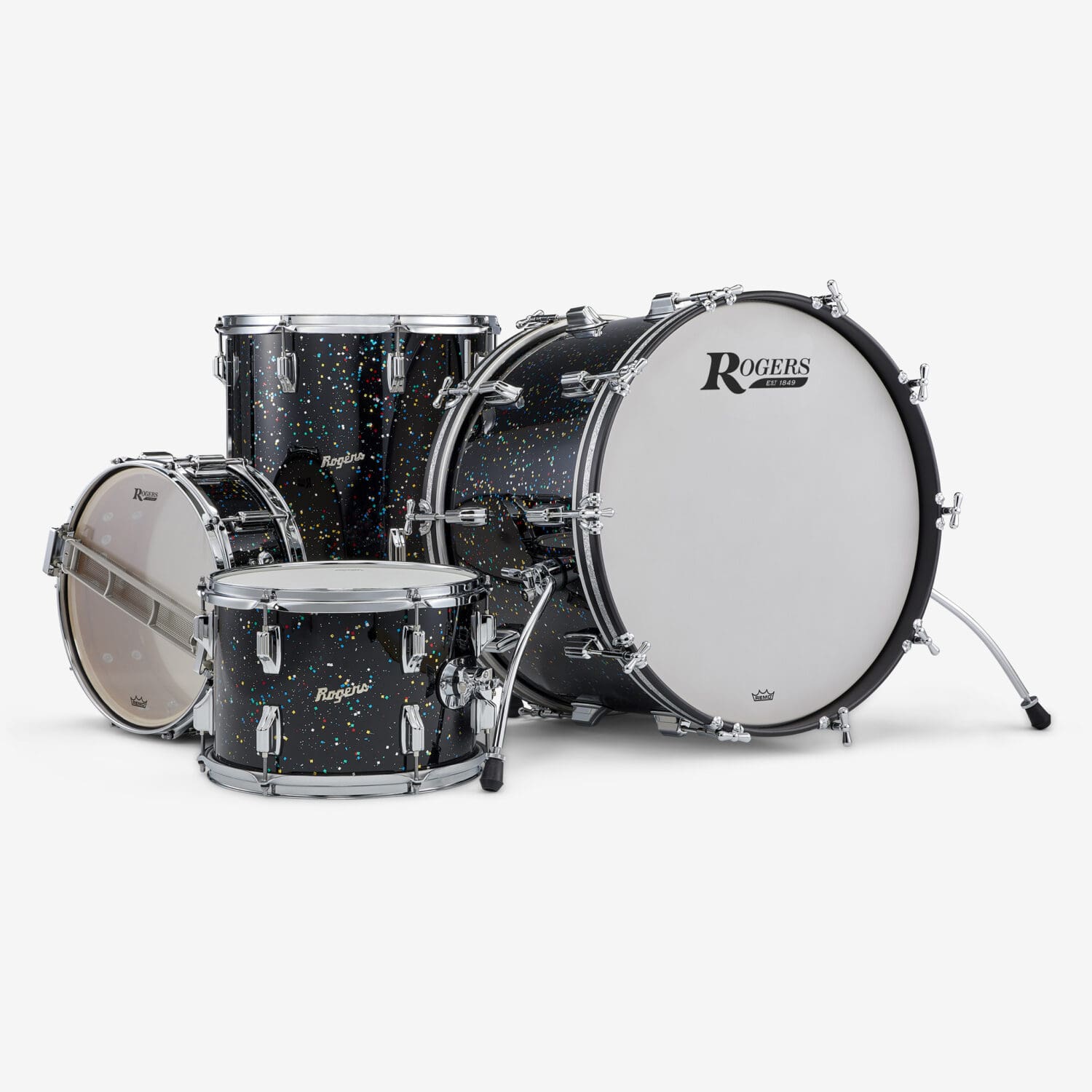 Rogers Drums Mardi Gras Lacquer Cleveland 3-Piece Shell Pack | Big