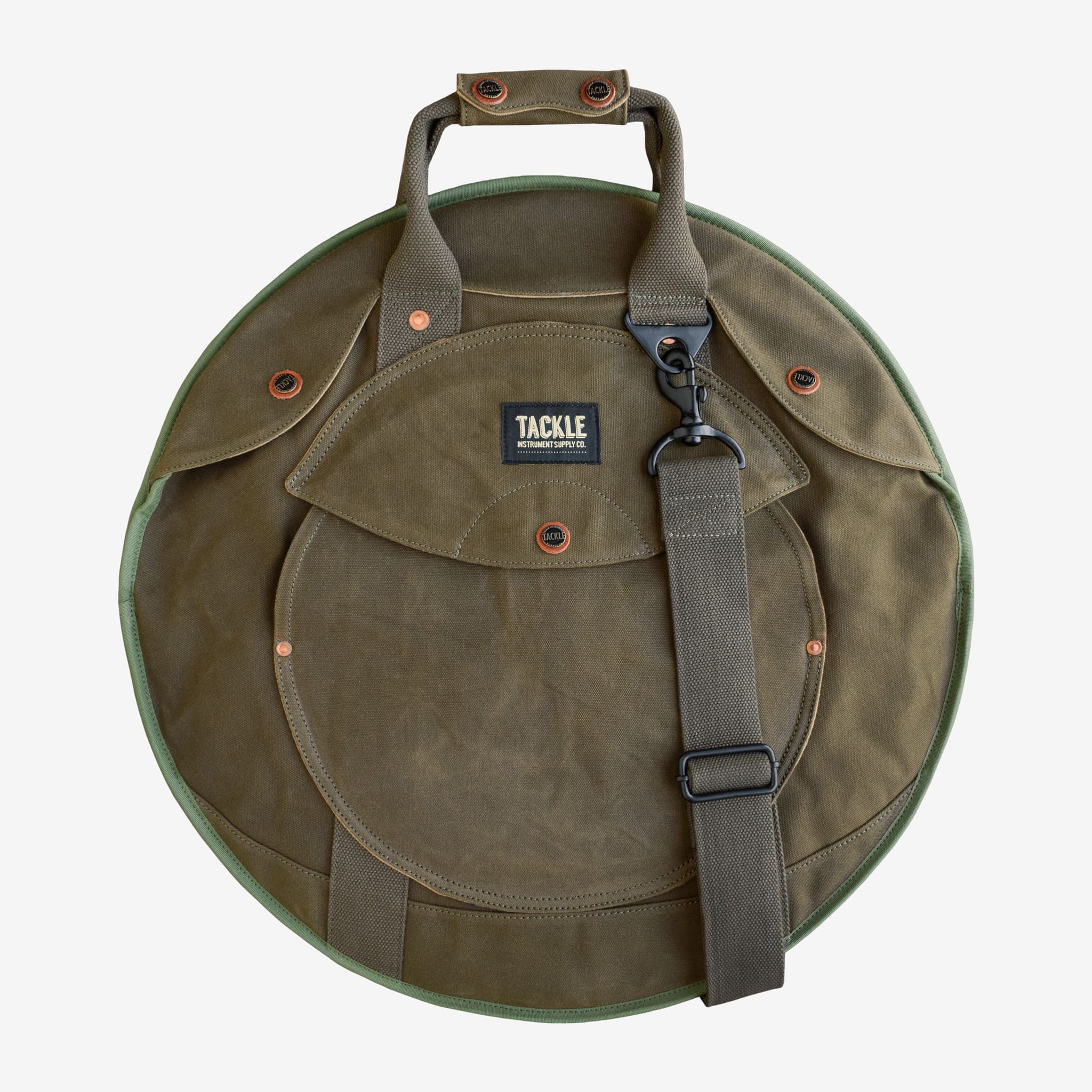 Tackle Instrument Supply Co Waxed Canvas Zipperless Cymbal Case in